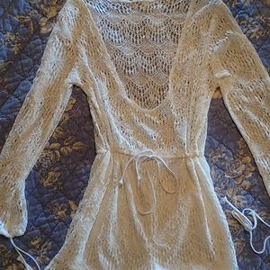 Swimsuit romper lace cover-up